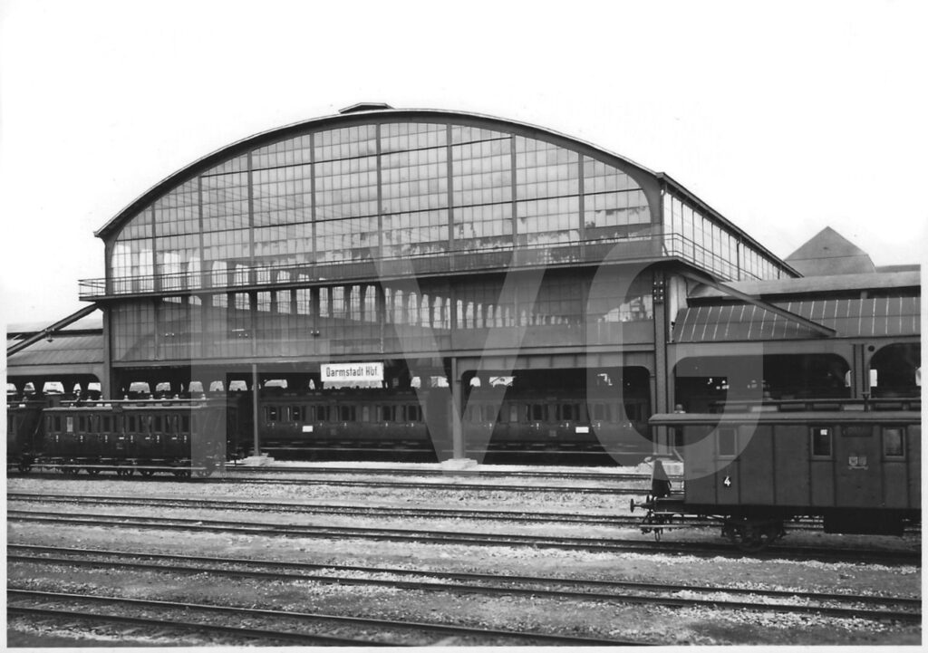 Darmstadt Hauptbahnhof historisches Bild